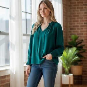 LOFT Teal Blouse